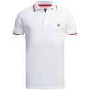 Alessandro Salvarini Herren Polo Shirts O-316 - Weiss-Gr.L