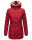 Marikoo warme Damen Winterjacke mit Kapuze Parka Kunstfell B817 Blood Red Größe XXL - Gr. 44