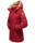 Marikoo warme Damen Winterjacke mit Kapuze Parka Kunstfell B817 Blood Red Größe XXL - Gr. 44