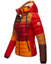 Navahoo Lulana Multikulti Damen Steppjacke color blocking B881 Multicolour - Autumn  Größe XS - Gr. 34