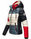 Navahoo Lulana Multikulti Damen Steppjacke color blocking B881 Multicolour - French Größe S - Gr. 36