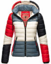 Navahoo Lulana Multikulti Damen Steppjacke color blocking B881 Multicolour - French Größe M - Gr. 38