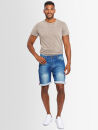 A. Salvarini Herren Jeans Shorts kurze Hose Blau O-365