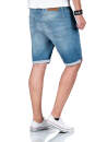 A. Salvarini Herren Jeans Shorts kurze Hose Hellblau O-366