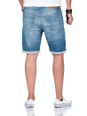 A. Salvarini Herren Jeans Shorts kurze Hose Hellblau O-366 W36