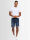 A. Salvarini Herren Jeans Shorts kurze Hose Dunkelblau O367
