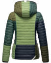 Navahoo Multikulti leichte Colour Blocking Damen Steppjacke B841 Forest Größe M - Gr. 38