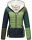 Navahoo Multikulti leichte Colour Blocking Damen Steppjacke B841 Forest Größe M - Gr. 38