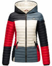 Navahoo Multikulti leichte Colour Blocking Damen Steppjacke B841 French Größe S - Gr. 36