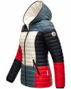 Navahoo Multikulti leichte Colour Blocking Damen Steppjacke B841 French Größe S - Gr. 36