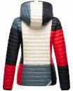 Navahoo Multikulti leichte Colour Blocking Damen Steppjacke B841 French Größe S - Gr. 36
