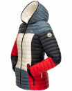 Navahoo Multikulti leichte Colour Blocking Damen Steppjacke B841 French Größe L - Gr. 40