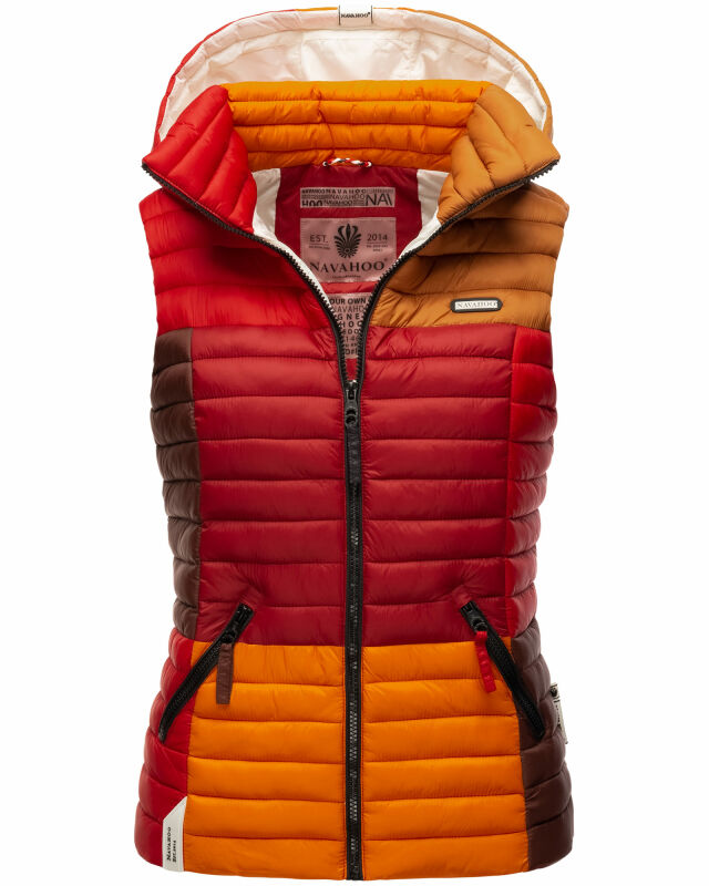 Navahoo Shadaa Multikulti Steppweste gesteppt Frühjahr Übergangsweste B880 Multicolour – Autumn Größe XS - Gr. 34