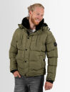 Alessandro Salvarini Herren Winterjacke mit Fellkragen...