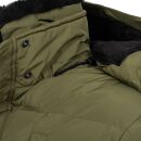 Alessandro Salvarini Herren Winterjacke mit Fellkragen O-281-Olive-Gr.M