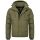 Alessandro Salvarini Herren Winterjacke mit Fellkragen O-281-Olive-Gr.M
