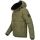 Alessandro Salvarini Herren Winterjacke mit Fellkragen O-281-Olive-Gr.M