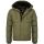 Alessandro Salvarini Herren Winterjacke mit Fellkragen O-281-Olive-Gr.L