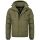 Alessandro Salvarini Herren Winterjacke mit Fellkragen O-281-Olive-Gr.XL