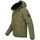 Alessandro Salvarini Herren Winterjacke mit Fellkragen O-281-Olive-Gr.XL