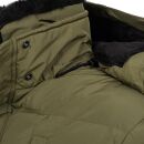 Alessandro Salvarini Herren Winterjacke mit Fellkragen O-281-Olive-Gr.3XL
