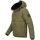 Alessandro Salvarini Herren Winterjacke mit Fellkragen O-281-Olive-Gr.3XL