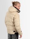 Alessandro Salvarini Herren Winterjacke mit Fellkragen O-281-Beige-Gr.L