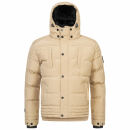 Alessandro Salvarini Herren Winterjacke mit Fellkragen O-281-Beige-Gr.L