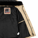 Alessandro Salvarini Herren Winterjacke mit Fellkragen O-281-Beige-Gr.L