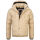 Alessandro Salvarini Herren Winterjacke mit Fellkragen O-281-Beige-Gr.3XL