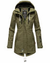 Marikoo Zimtzicke Print Damenjacke Softshell B614a Olive...