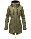Marikoo Zimtzicke Print Damenjacke Softshell B614a Olive w.L. Größe M - Gr. 38