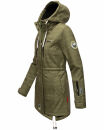 Marikoo Zimtzicke Print Damenjacke Softshell B614a Olive w.L. Größe M - Gr. 38