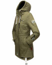 Marikoo Zimtzicke Print Damenjacke Softshell B614a Olive w.L. Größe M - Gr. 38