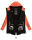 Marikoo Zimtzicke Print Damenjacke Softshell B614a Schwarz - Coral Größe XS - Gr. 34
