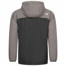 Alessandro Salvarini Herren leichte Regenjacke O-322-Schwarz-Dunkelgrau