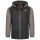 Alessandro Salvarini Herren leichte Regenjacke O-322-Schwarz-Dunkelgrau