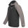 Alessandro Salvarini Herren leichte Regenjacke O-322-Schwarz-Dunkelgrau