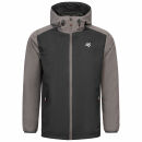 Alessandro Salvarini Herren leichte Regenjacke O-322-Schwarz-Dunkelgrau-Gr.S