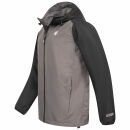 Alessandro Salvarini Herren leichte Regenjacke O-322-Dunkelgrau-Schw-Gr.XXL