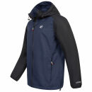 Alessandro Salvarini Herren leichte Regenjacke O-322-Navy-Schw-Gr.S