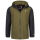 Alessandro Salvarini Herren leichte Regenjacke O-322-Olive-Schwarz