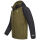 Alessandro Salvarini Herren leichte Regenjacke O-322-Olive-Schwarz