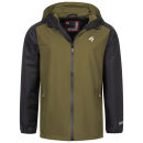 Alessandro Salvarini Herren leichte Regenjacke O-322-Olive-Schw-Gr.S