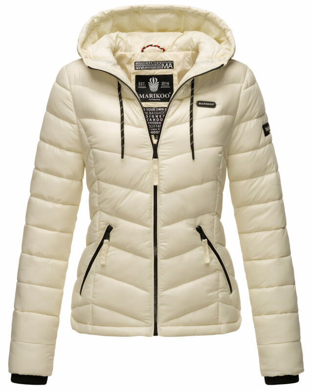 Marikoo Kuala leichte Damen Steppjacke B403 Offwhite Größe L - Gr. 40
