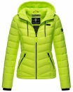 Marikoo Kuala leichte Damen Steppjacke B403 Neon...