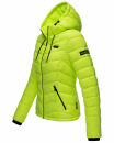 Marikoo Kuala leichte Damen Steppjacke B403 Neon Grün Größe M - Gr. 38
