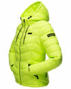 Marikoo Kuala leichte Damen Steppjacke B403 Neon Grün Größe M - Gr. 38