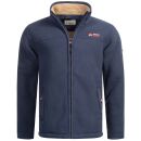 Arctic Seven Herren Fleece Jacke Winter Fleecejacke O-325-Navy-Gr.S