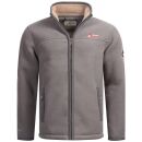 Arctic Seven Herren Fleece Jacke Winter Fleecejacke O-325-Dunkelgrau-Gr.3XL